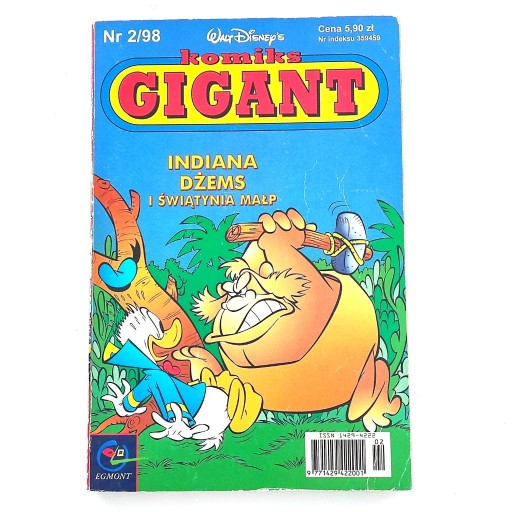 Zdjęcie oferty: Komiks Gigant Nr 2 / 98 Indiana Dżems i Świątynia Małp