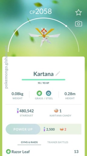 Zdjęcie oferty: Pokémon GO Kartana GWARACJA!