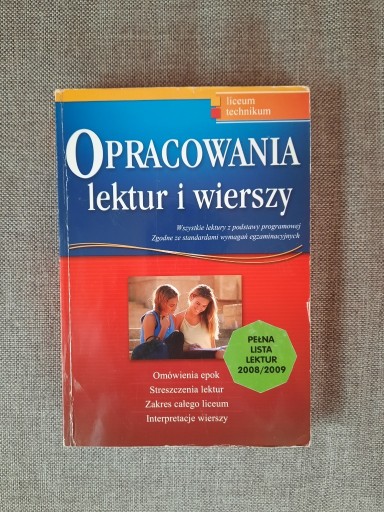 Zdjęcie oferty: Opracowania lektur i wierszy