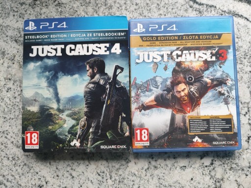 Zdjęcie oferty: Zestaw Just Cause 3+4 PS4 PL Używane