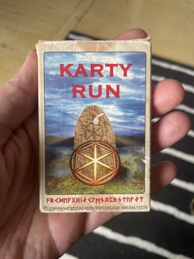 Zdjęcie oferty: Unikat karty do wróżenia KARTY RUN 1998 kompletne