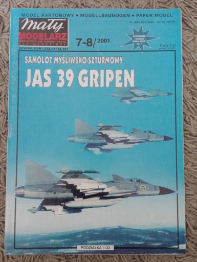 Zdjęcie oferty: Jaś 39 Gripen-Mały Modelarz  7-8/2001