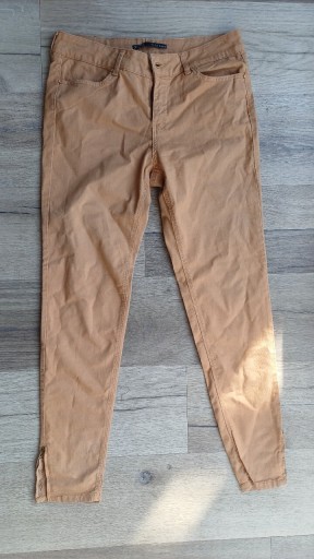 Zdjęcie oferty: Spodnie ZARA basic vintage brąz EUR 40 Bawełna 98%