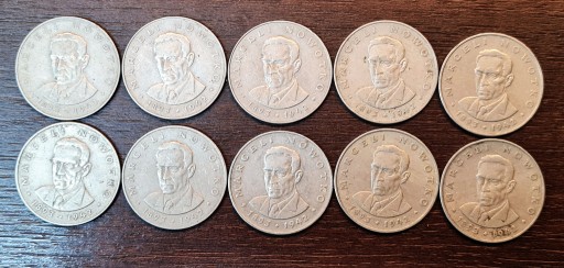 Zdjęcie oferty: 6 monet 20 zł Marceli Nowotko 1976 r ze znakiem