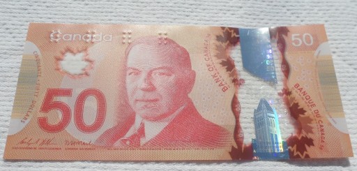Zdjęcie oferty: Kanada II $50 dollars dolarów 2012 Premier W. King