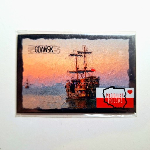 Zdjęcie oferty: Magnes na lodówkę Gdańsk statek