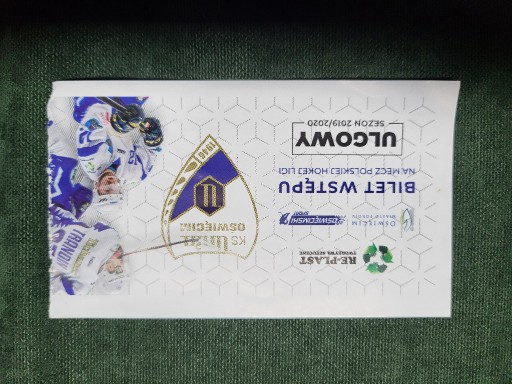 Zdjęcie oferty: Unia Oświęcim -bilet hokejowy