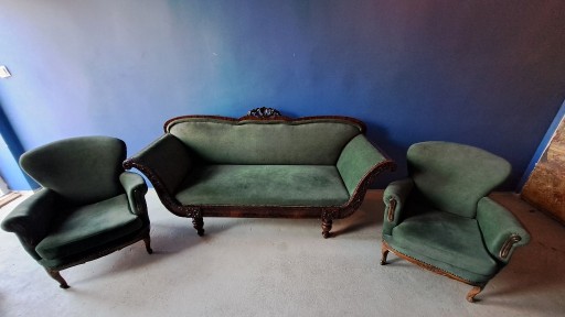 Zdjęcie oferty: Zestaw wypoczynkowy Biedermeier - Kanapa i fotele