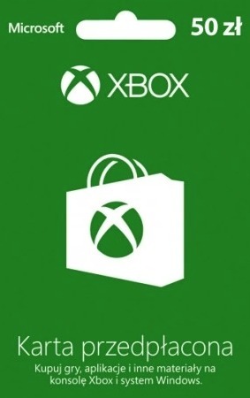 Zdjęcie oferty: Karta przedpłacona Xbox 50 zł