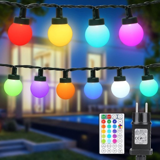 Zdjęcie oferty: Łańcuch świetlny + PILOT, 30 diod LED, 6 m RGB 