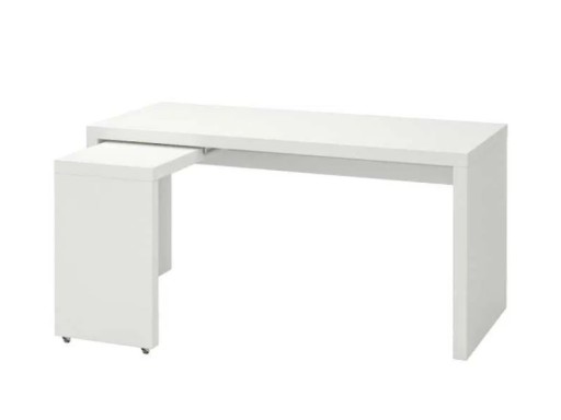 Zdjęcie oferty: IKEA MALM biurko z wysuwanym panelem