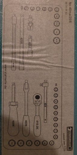 Zdjęcie oferty: Klucze nasadowe z grzechotka stahlwille 40 ma/25/8