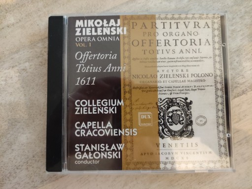 Zdjęcie oferty: Mikołaj Zieleński - Opera Omnia vol.1 CD