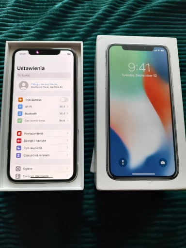 Zdjęcie oferty: iPhone X 64GB Silver Jak Nowy ....Idealny