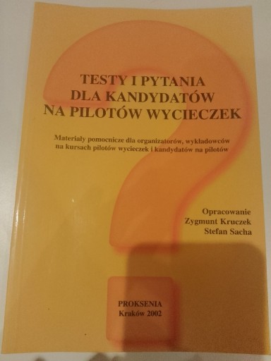 Zdjęcie oferty: Testy i pytania dla pilotów wycieczek zadania 