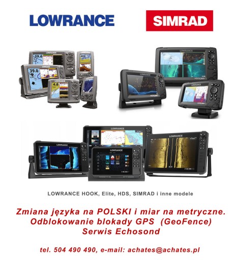 Zdjęcie oferty: Lowrance Elite FS 9 – zmiana na język polski 