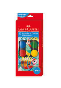 Zdjęcie oferty: Farby akwarelowe Faber-Castell Rybka 12 kol.