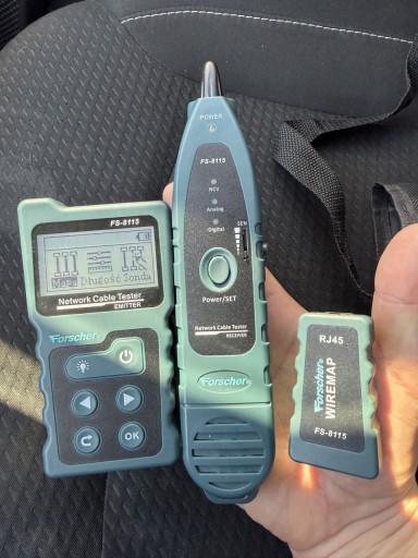 Zdjęcie oferty: Tester sieci LAN, RJ45 FORSCHER FS8115 PoE