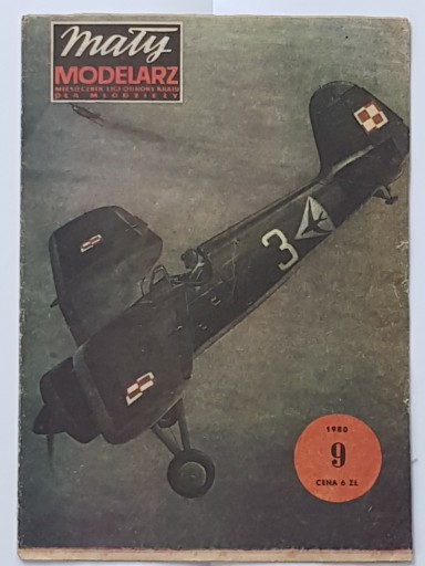 Zdjęcie oferty: Mały Modelarz 9/1980, PZL P-11c - OKŁADKA