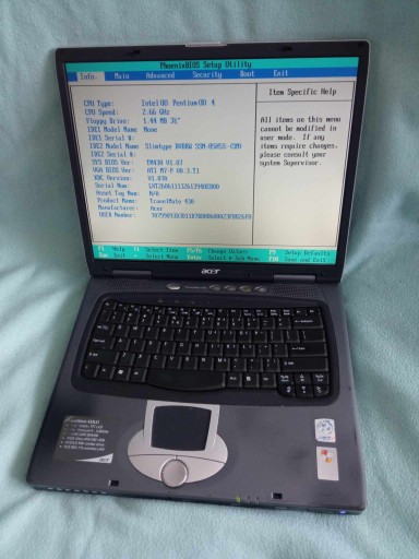 Zdjęcie oferty: Retro laptop Acer idealny pod retro gry!