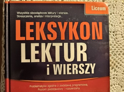 Zdjęcie oferty: Leksykon lektur i wierszy. Matura