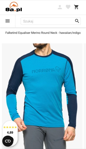 Zdjęcie oferty: Norrona Falketind Equaliser Merino Round Neck.S