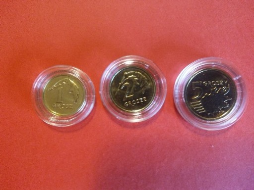 Zdjęcie oferty: ZESTAW 1 GROSZ, 2 GROSZE, 5 GROSZY  2013ROYAL MINT