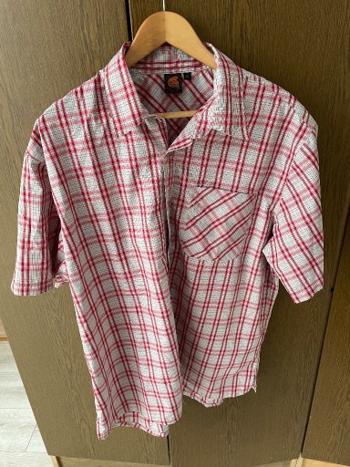Zdjęcie oferty: Koszula w kratkę męska czerwona krótki rękaw XL
