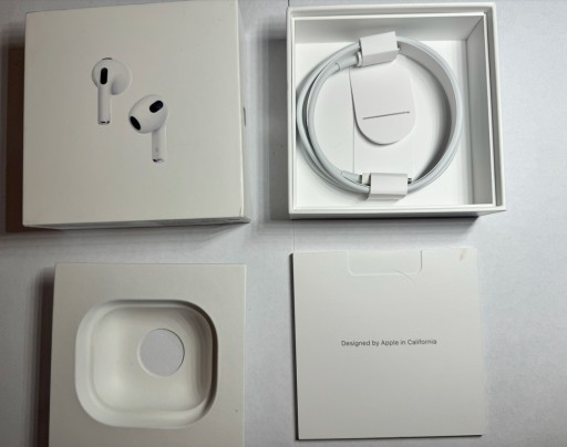 Zdjęcie oferty: Pudełko + kabel USB APPLE AirPods 3 gen MME73ZM/A