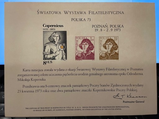 Zdjęcie oferty: Światowa Wystawa Filatelistyczna 73 