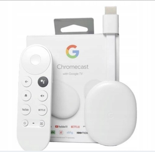 Zdjęcie oferty: Google Chromecast 4 HD TV z HDR z pilotem