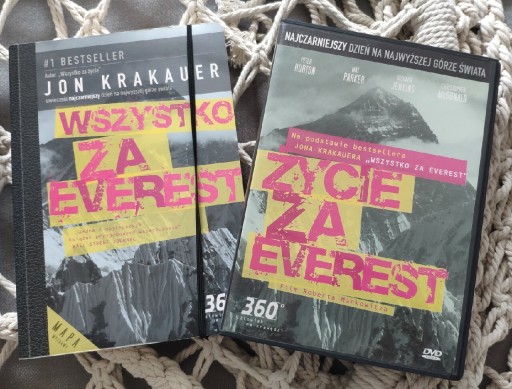Zdjęcie oferty: Wszystko za Everest plus film Życie za Ev Krakauer