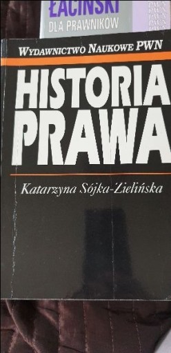 Zdjęcie oferty: HISTORIA PRAWA K. Sójka- Zielińska