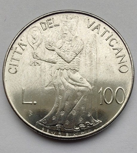 Zdjęcie oferty: WATYKAN JP II 100 Lire 1978 okołoMENNICZA