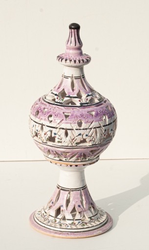 Zdjęcie oferty: Ceramika Ludowa Orient Lampka Świecznik h 31cm