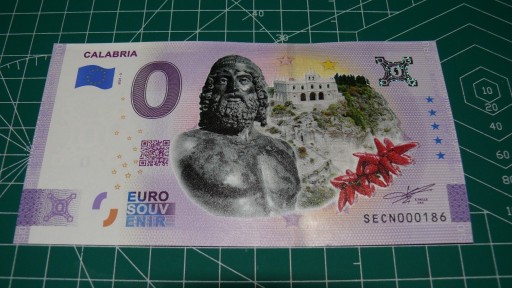 Zdjęcie oferty: Banknot 0 Euro Souvenir Calabria  2021-3