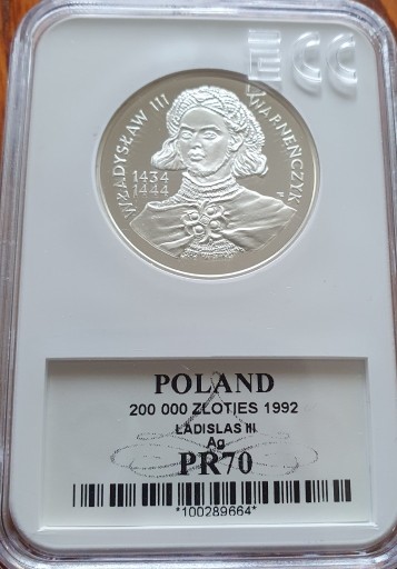 Zdjęcie oferty: 200 000 zl.  Władysław III Warneńczyk 1992