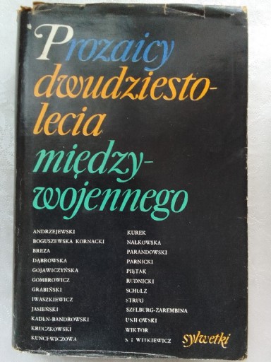 Zdjęcie oferty: Prozaicy dwudziestolecia międzywojennego 