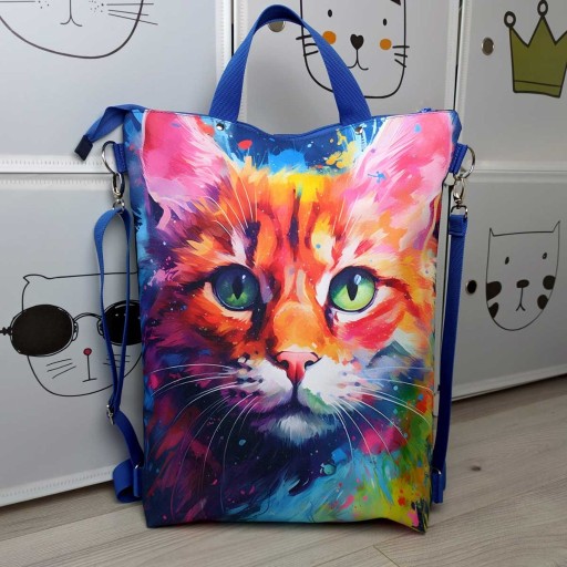 Zdjęcie oferty: Torba-plecak wodoodporna My Favorite Cat handmade