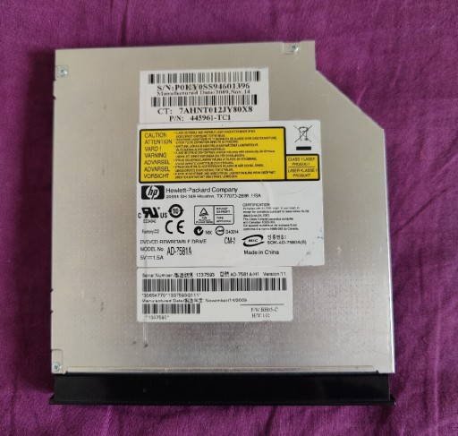 Zdjęcie oferty: Nagrywarka napęd  DVD-RW AD-7581A HP DV6500