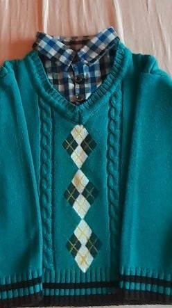 Zdjęcie oferty: Elegancki Sweter chłopięcy  2w1   rozmiar 116-128 