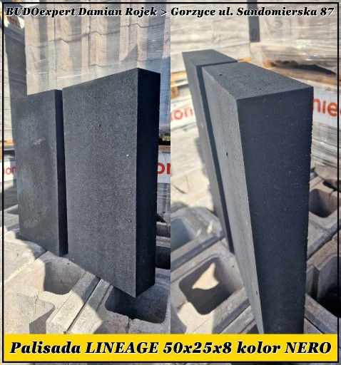 Zdjęcie oferty: Palisada betonowa gładka Forbet Lineage 50 Nero 