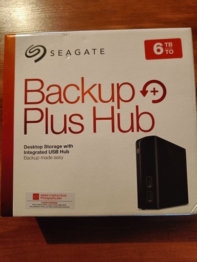 Zdjęcie oferty: Dysk zewnętrzny magazyn Seagate Backup Plus Hub 6TB USB 3.2 Gen.1 Czarny