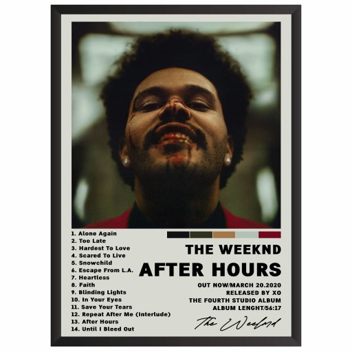 Zdjęcie oferty: The Weeknd After Hours Plakat z albumem