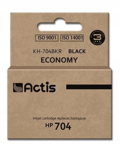 Zdjęcie oferty: Tusz Actis KH-704BKR do HP czarny (black)