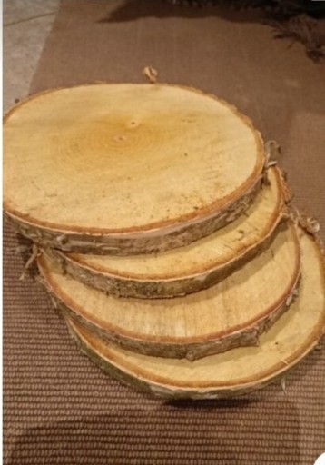 Zdjęcie oferty: Krążki plastry drewna brzoza  20do. 23cm średnica