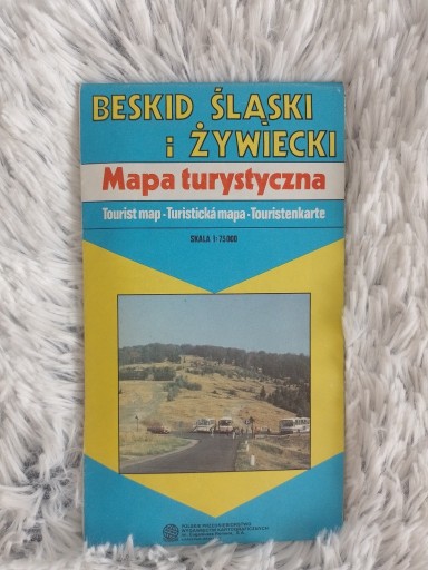 Zdjęcie oferty: Beskid Śląski i Żywiecki mapa turystyczna 1993