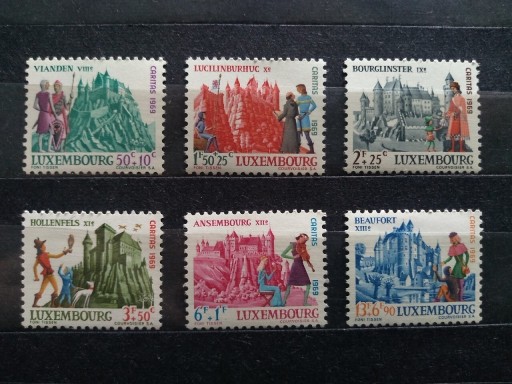 Zdjęcie oferty: Znaczki Luksemburg 1969 architektura zamki 