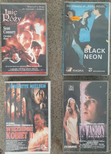 Zdjęcie oferty: VHS Filmy fabularne cztery tytuły 
