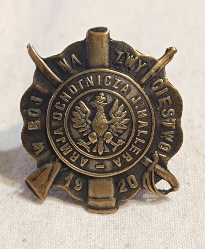 Zdjęcie oferty: Odznaka Ochotniczej Armii Hallera 1920 r.